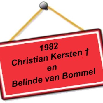 1982 Christian Kersten en Belinda van Bommel